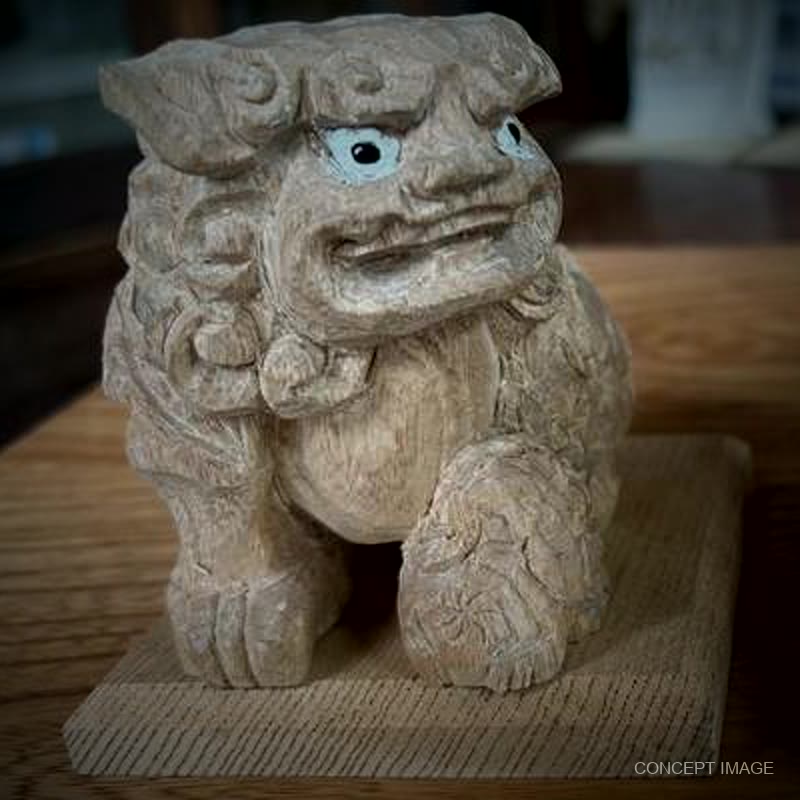 獅子の根付